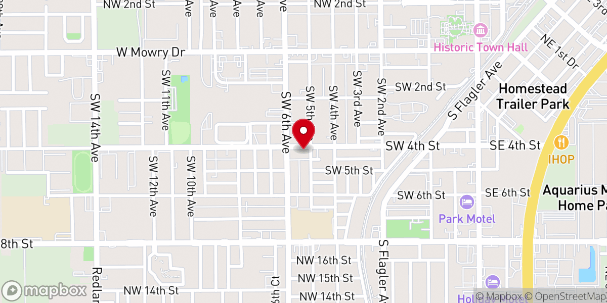 Map showing location of New Life Worship Tabernacle Church
