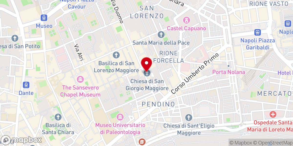 Map showing location of Chiesa di San Giorgio Maggiore