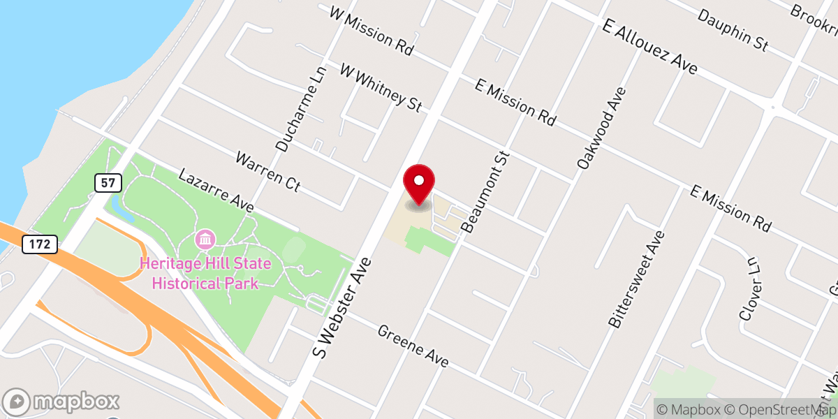 Map showing location of St Matthew's School