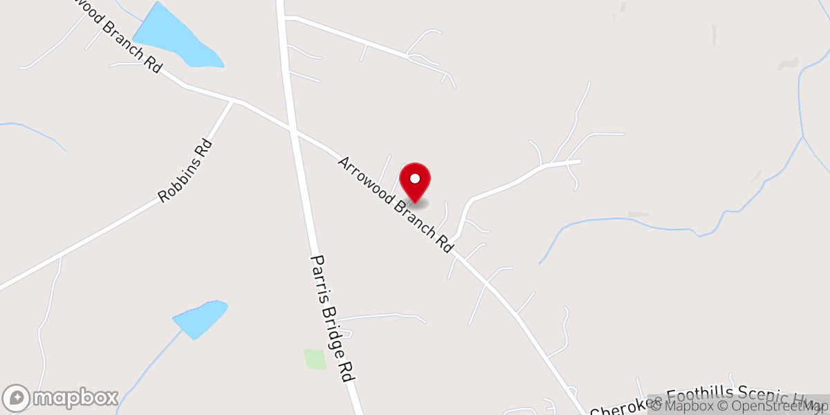Map showing location of Friendly Chapel Baptist