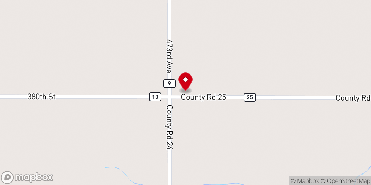 Map showing location of Trinity Lutheran Church, Fieldon