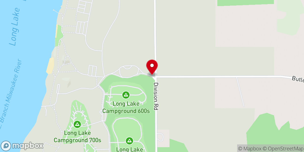 Map showing location of Long Lake Recreation Area