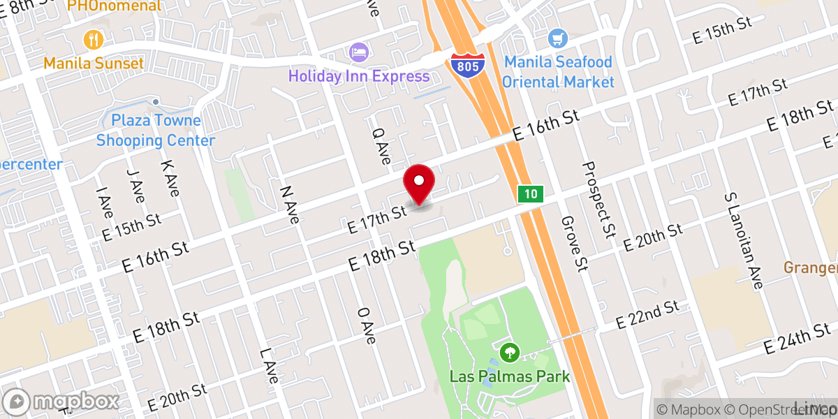 Map showing location of First Christian Church