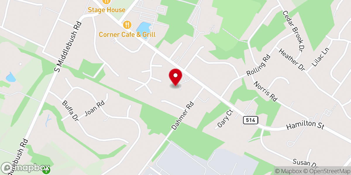 Map showing location of Somerset Community Garden