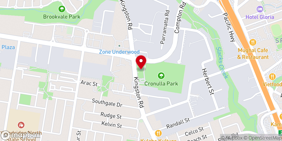 Map showing location of Pentecostal Community Church