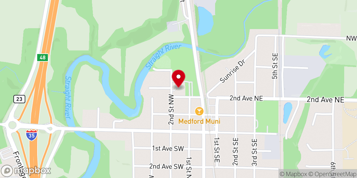 Map showing location of Christ the King Church