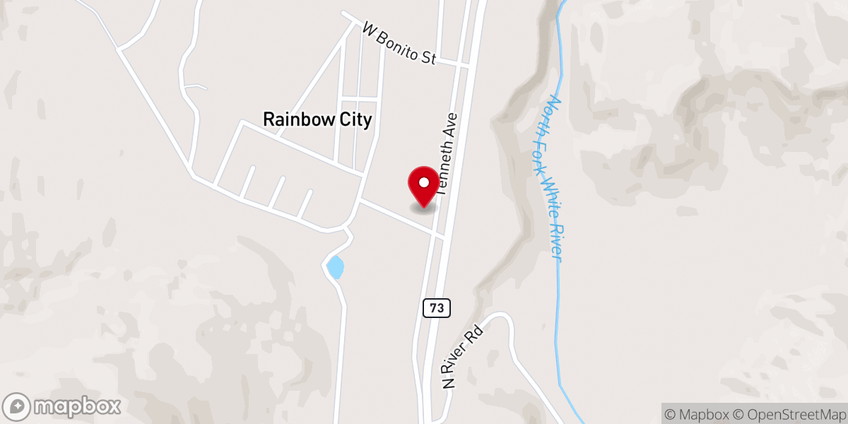 Map showing location of Whiteriver Apostolic Church
