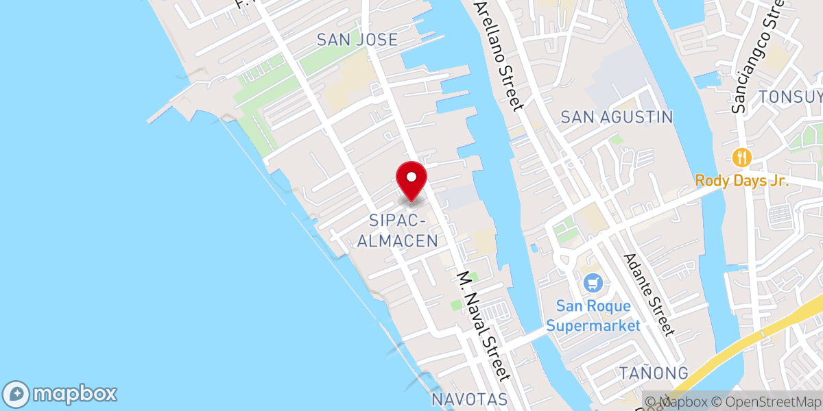 Map showing location of Navotas Assembly of God
