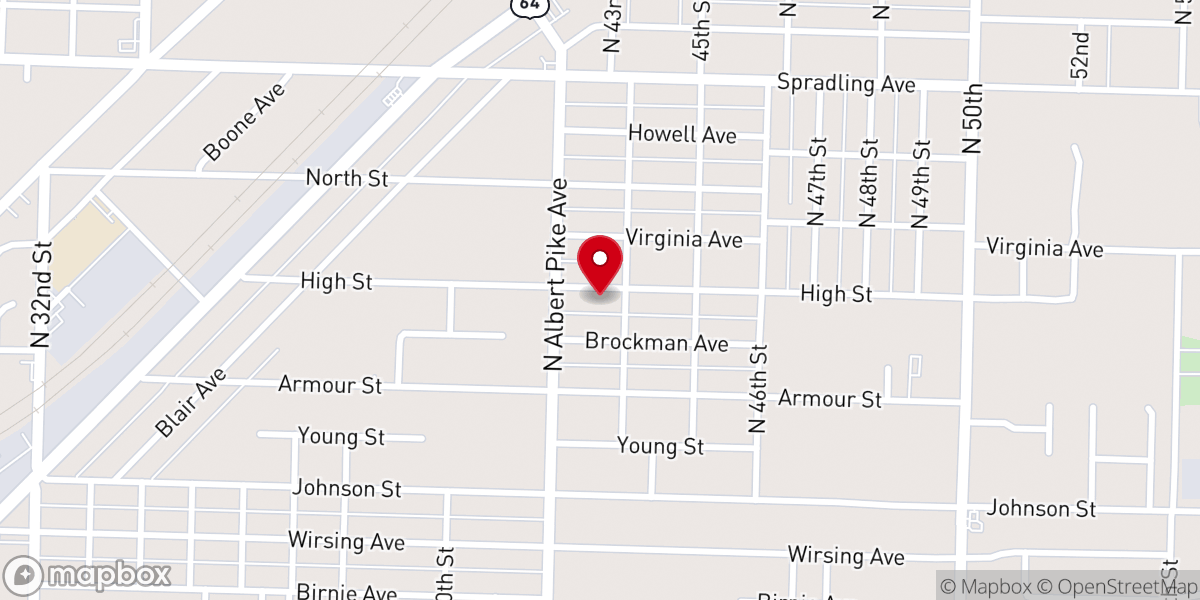 Map showing location of Iglesia Catedral De Fe