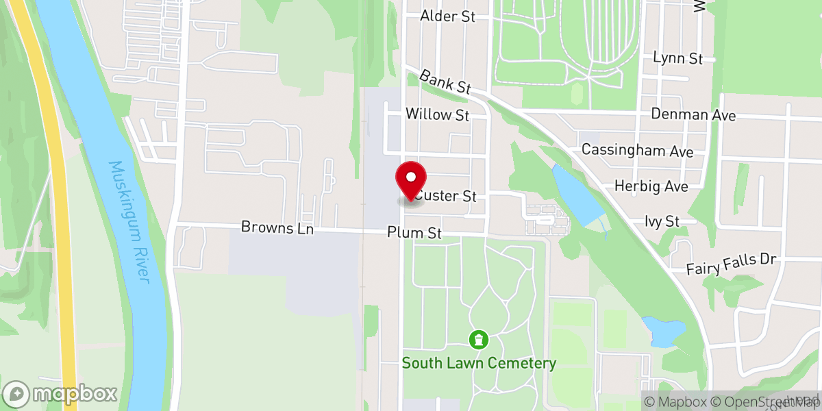 Map showing location of St. Andrew AME Church