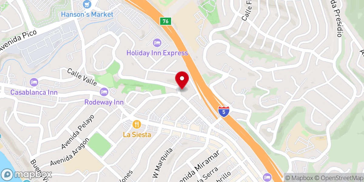 Map showing location of Iglesia El Buen Pastor