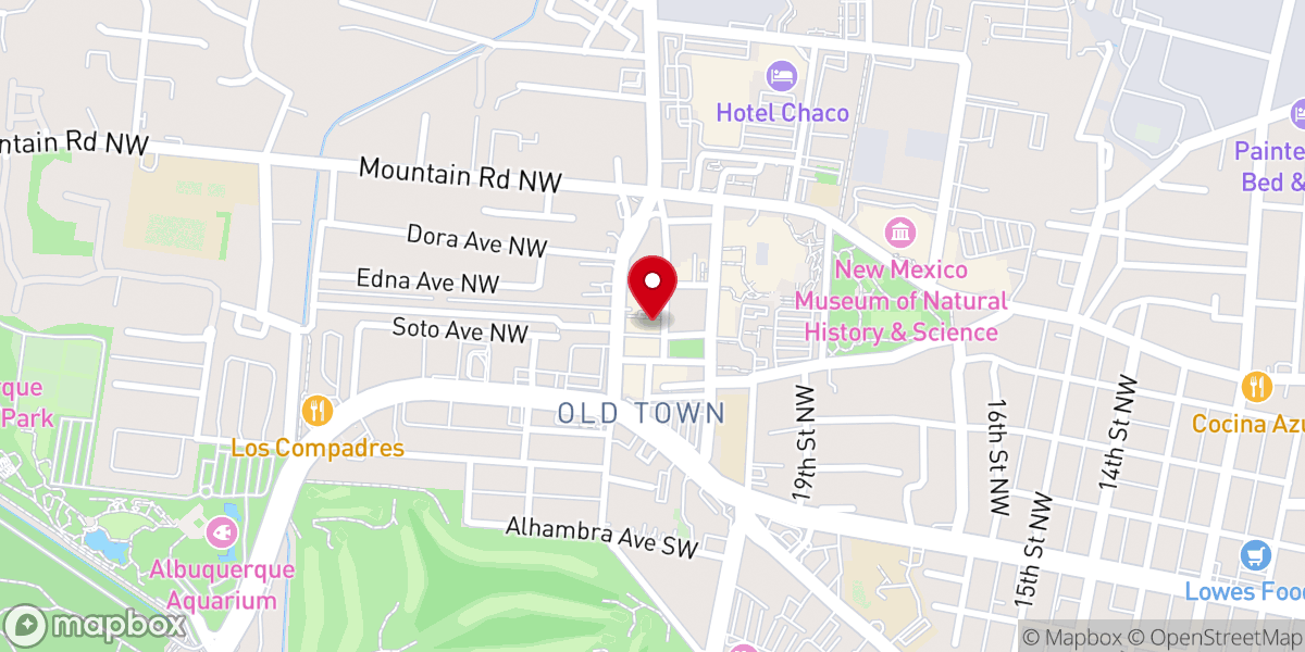 Map showing location of Liz's Wedding Chapel