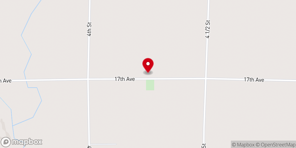 Map showing location of Zion Lutheran Church
