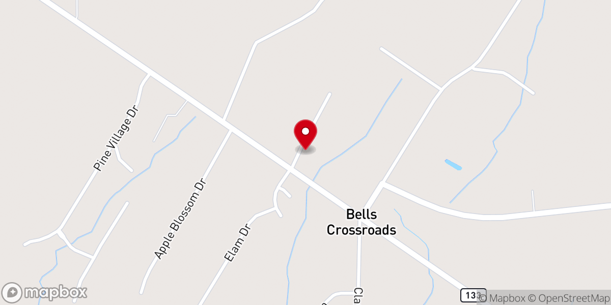 Map showing location of St Paul Ame Church