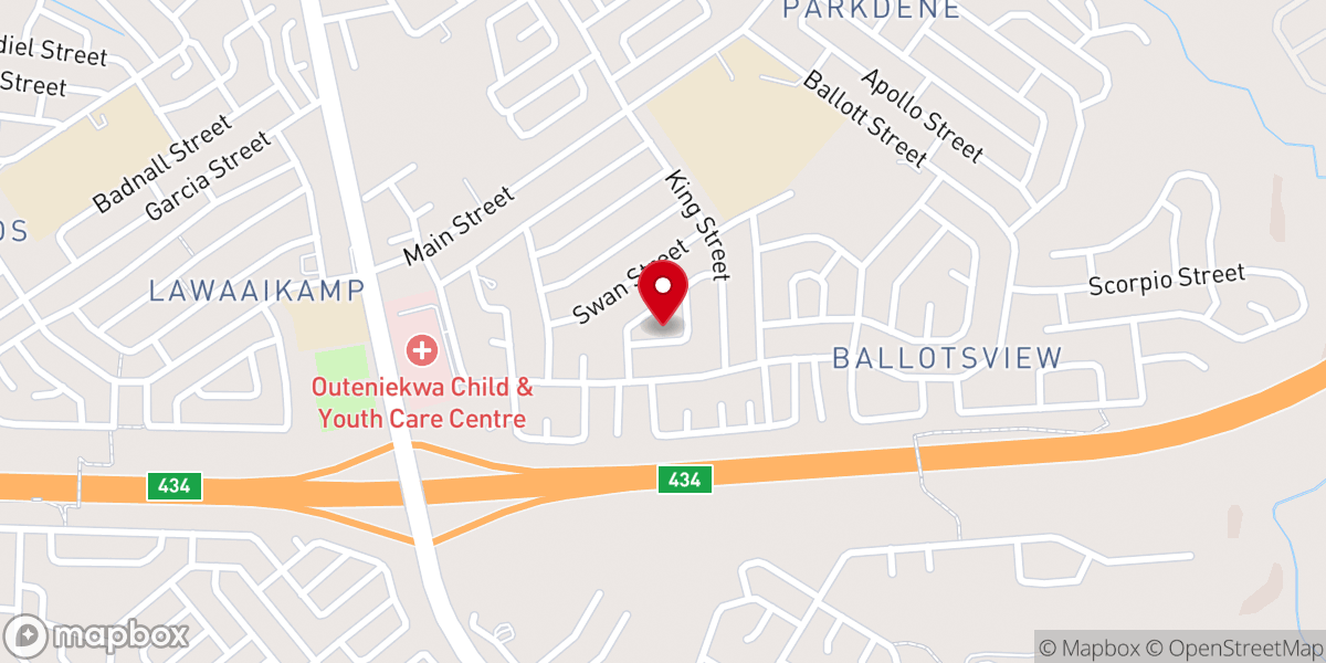 Map showing location of New Apostolic Church Parkdene