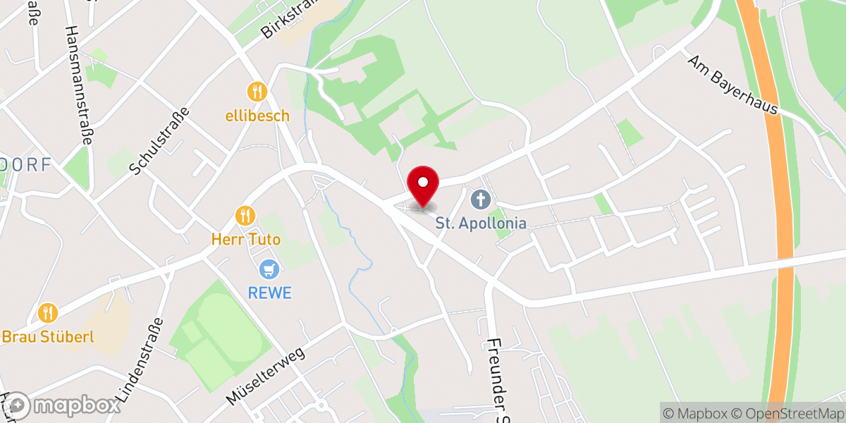 Map showing location of St. Apollonia-Kapelle