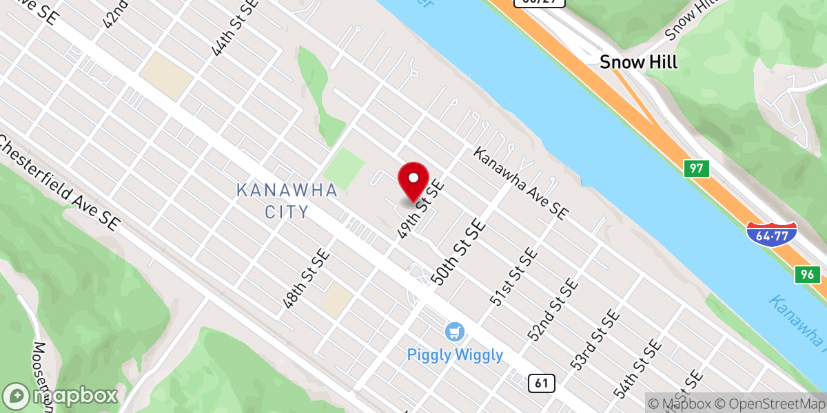 Map showing location of Saint Agnes Catholic Church