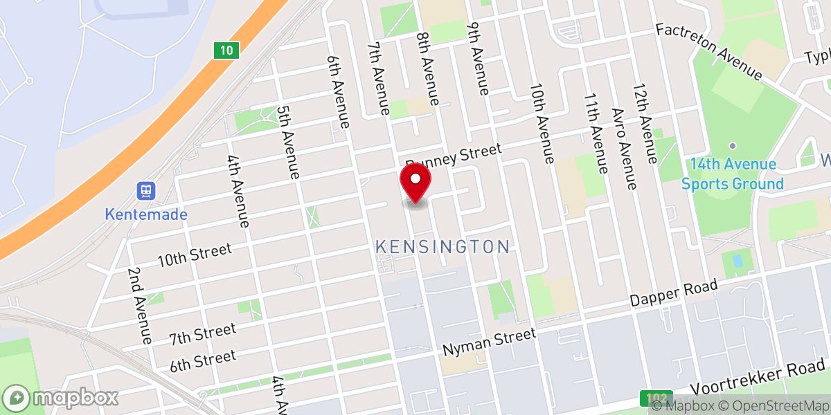Map showing location of Good Shepherd Church
