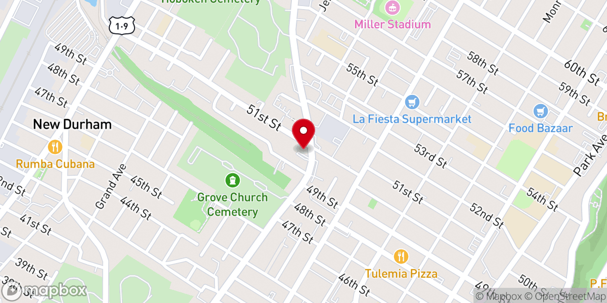 Map showing location of Gospel Tabernacle Assembly of God