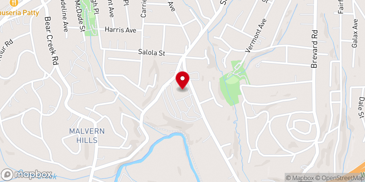 Map showing location of Trinity Baptist Church