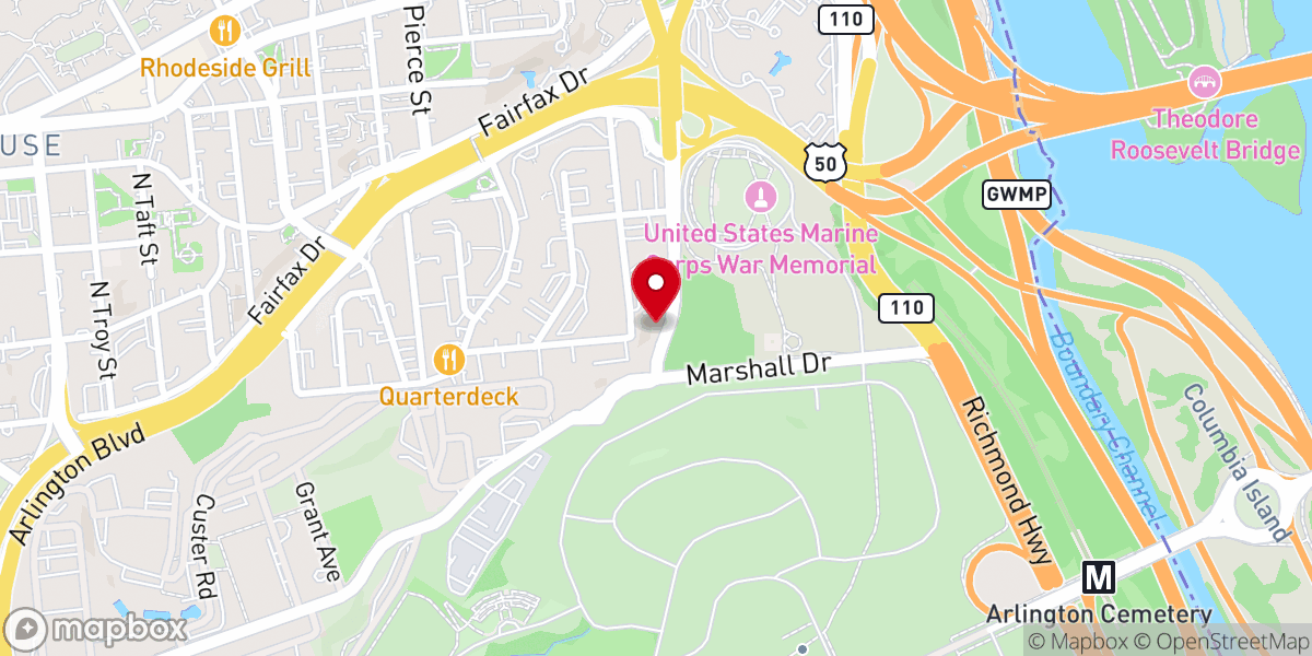 Map showing location of Memorial Overlook Condominium