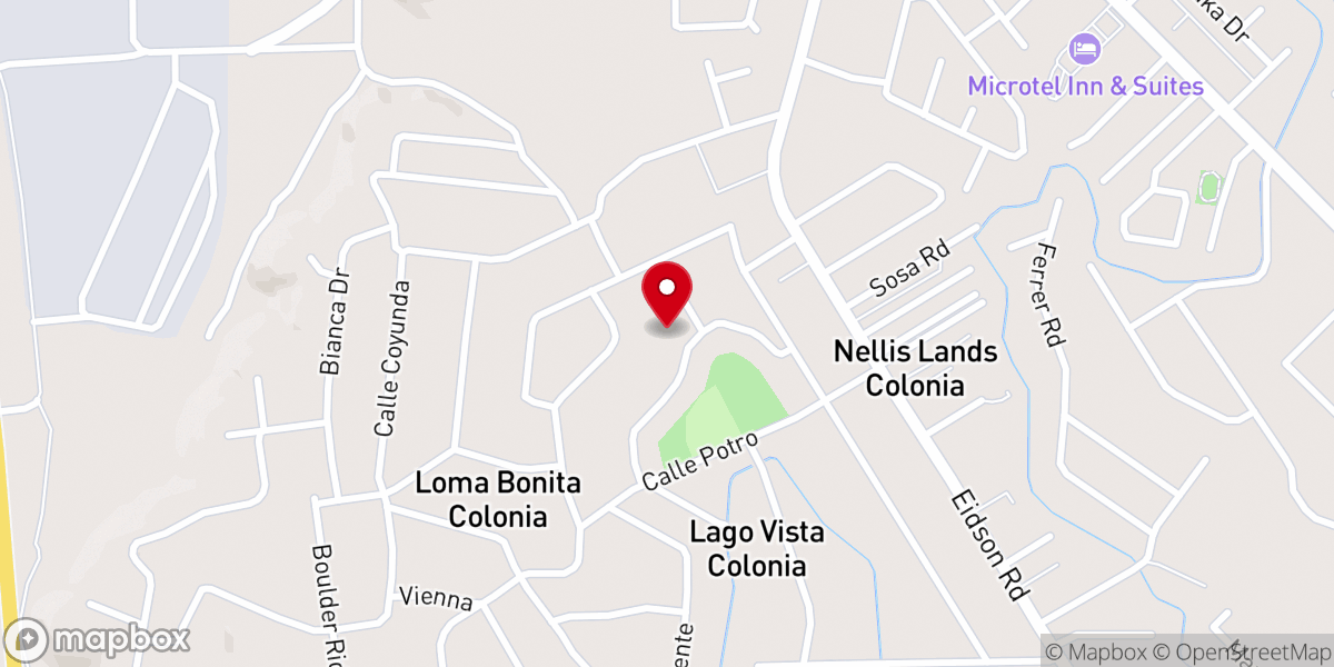 Map showing location of Iglesia De Cristo en Loma Bonita