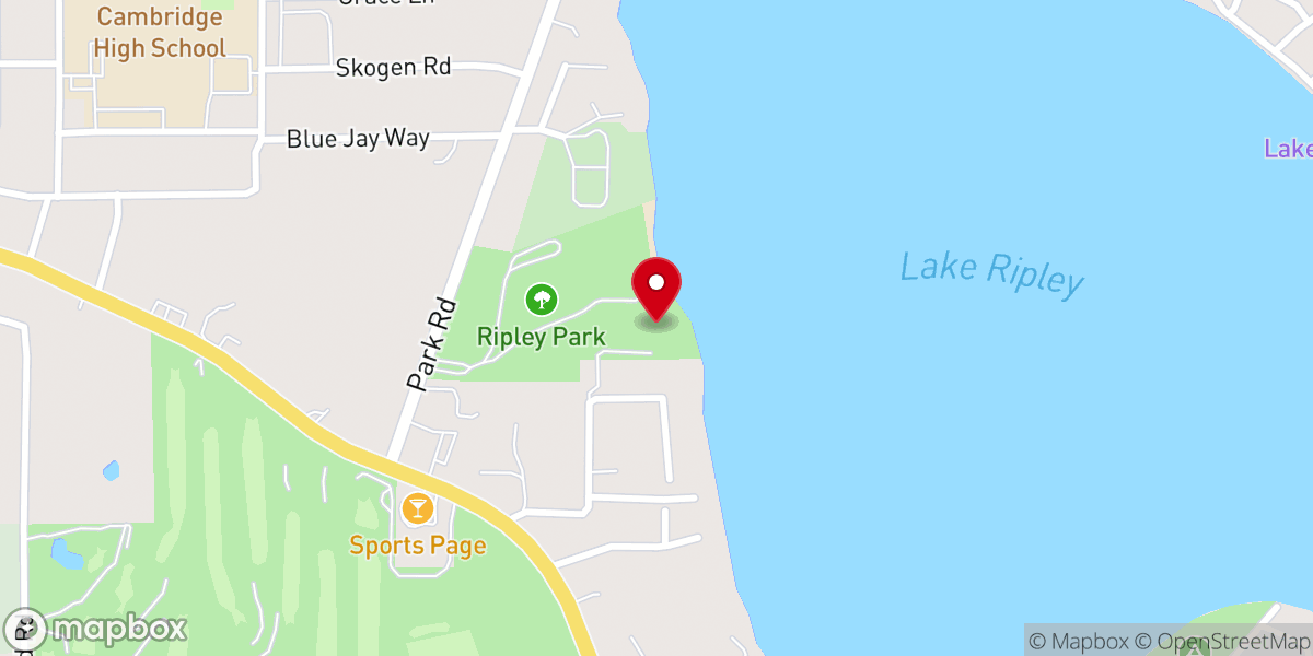 Map showing location of Willerup Bible Camp