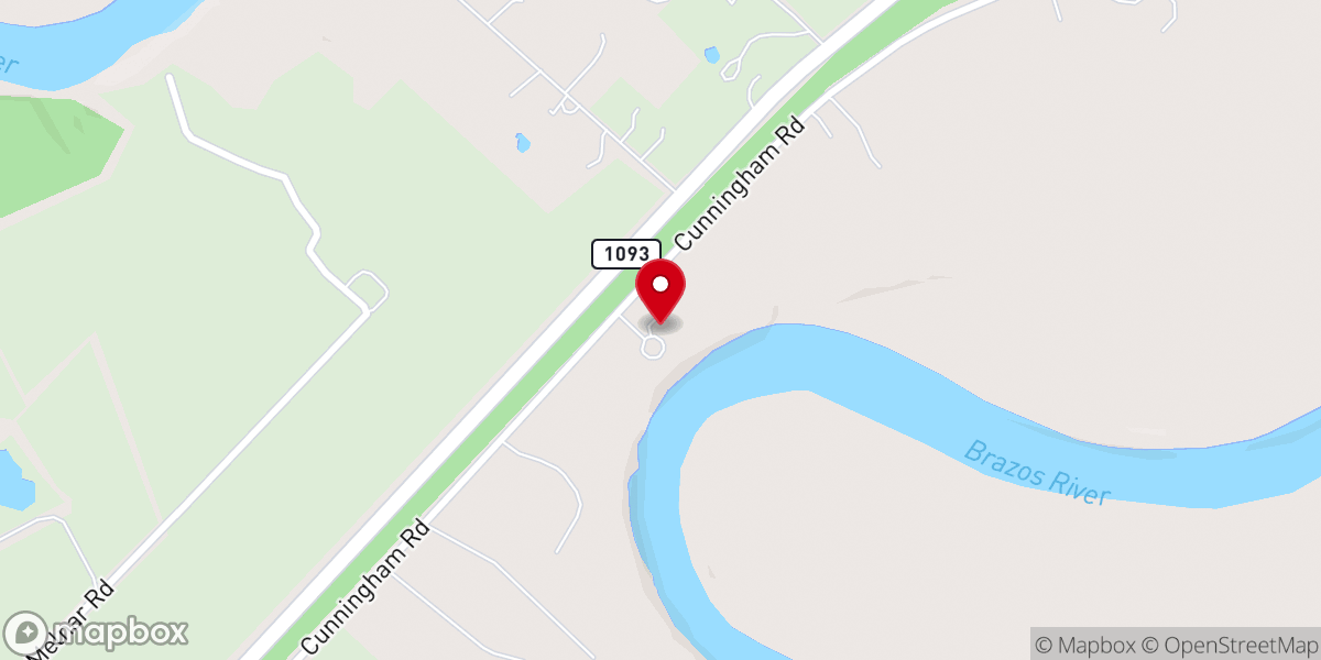 Map showing location of Three Bells Mission
