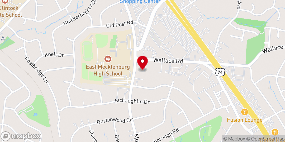 Map showing location of Ben Salem Presbyterian Church