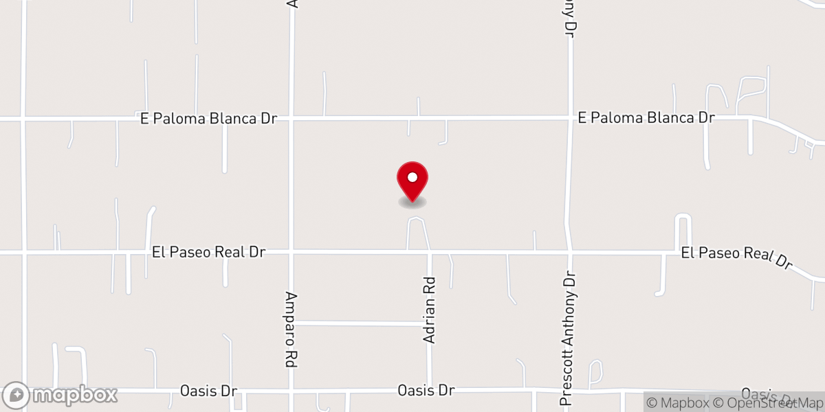 Map showing location of Mustard Seeds & Rainbows Ministries, Chaparral NM
