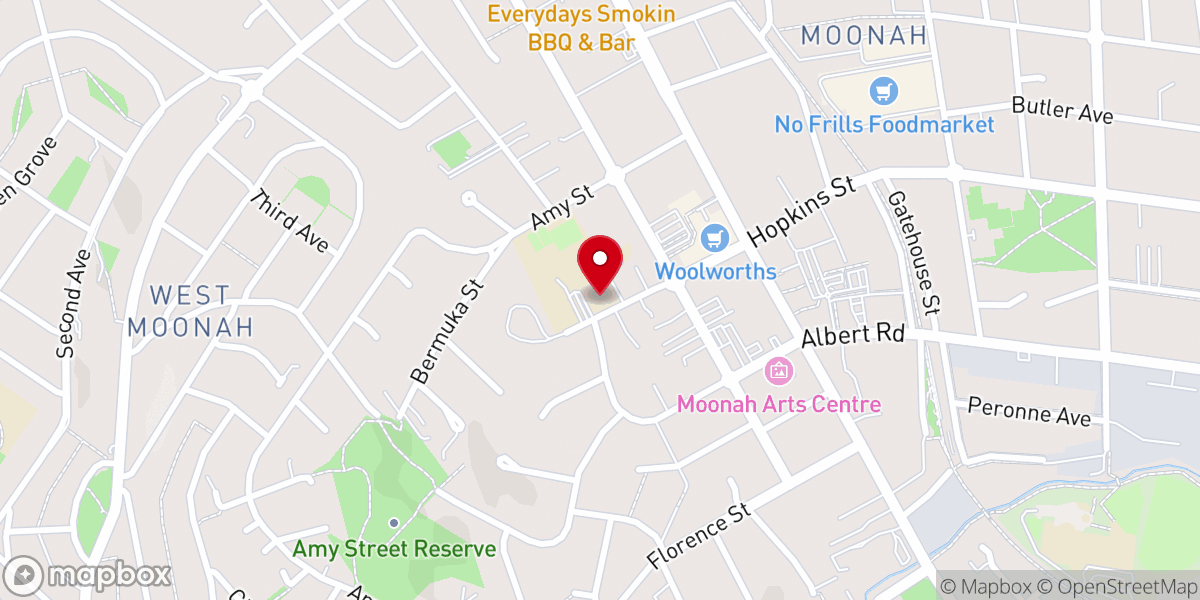 Map showing location of St Therese of Lisieux Catholic Church