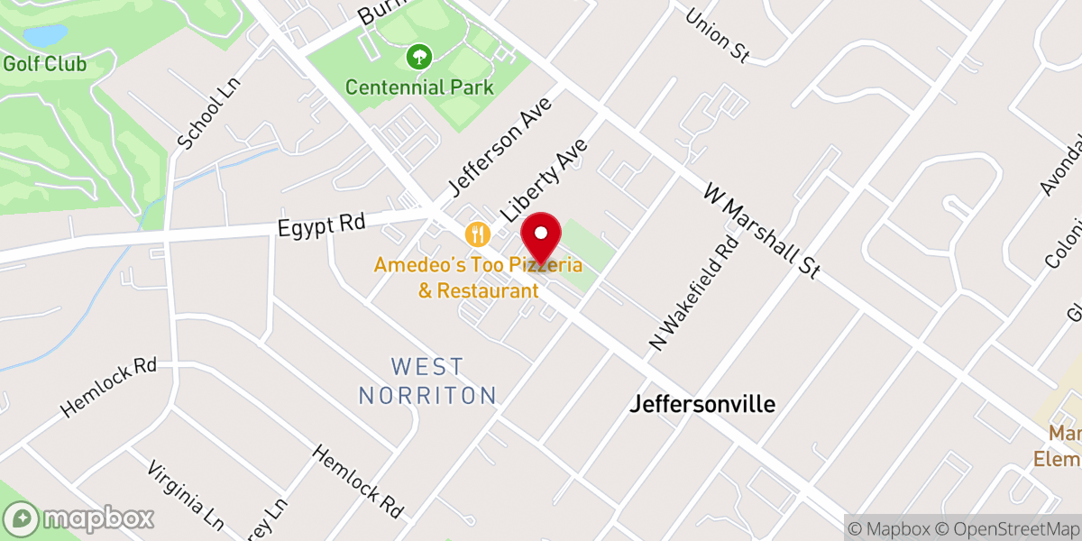 Map showing location of Jeffersonville Presbyterian