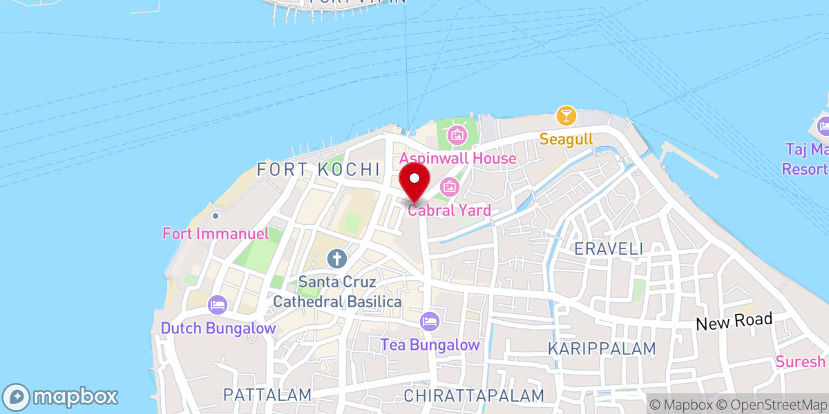 Map showing location of St. Peter's & St. Paul's Orthodox Syrian Church