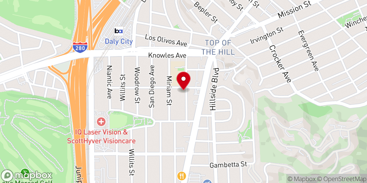 Map showing location of Cumberland Presbyterian