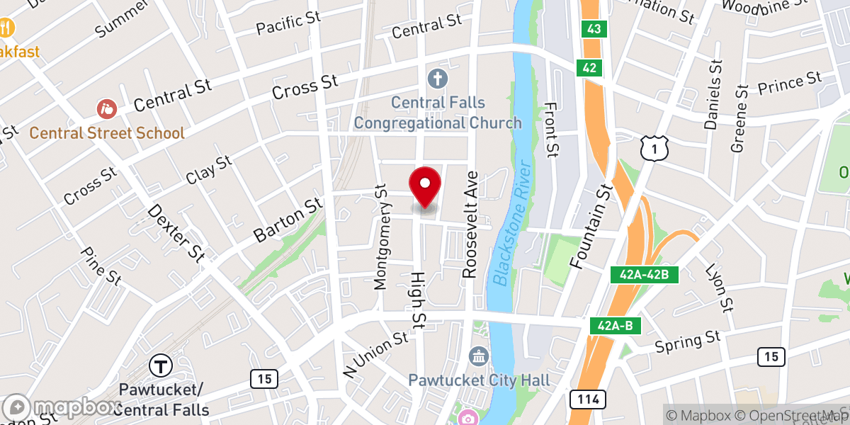 Map showing location of St. Mary Antiochian Orthodox Church