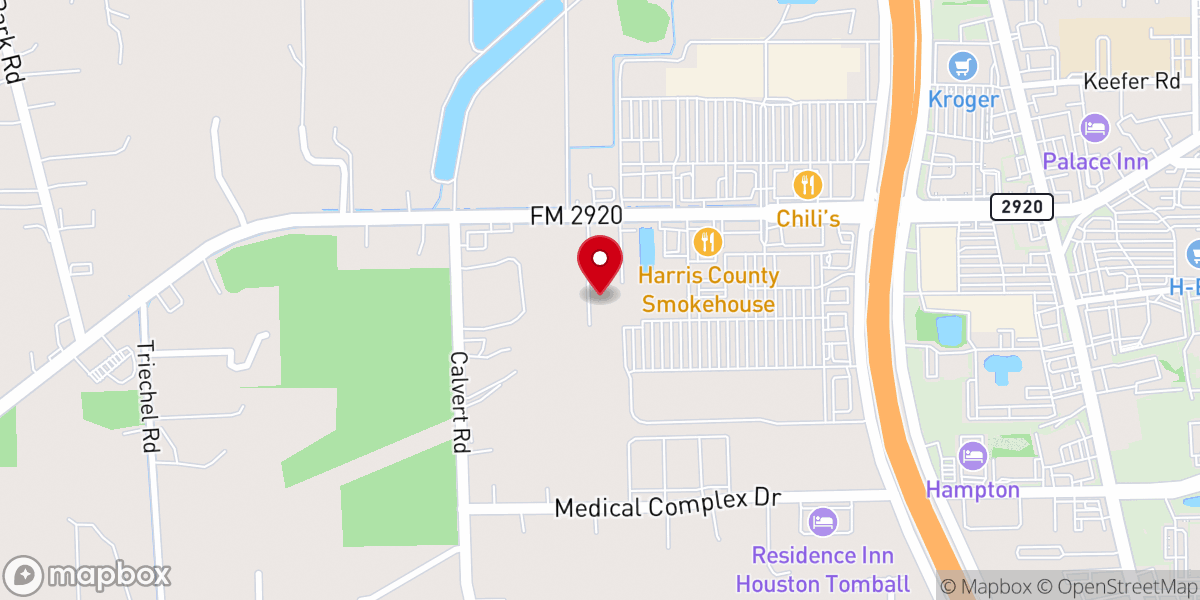 Map showing location of Tomball Bowl