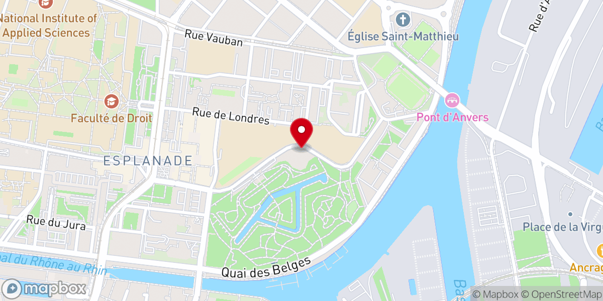 Map showing location of Église Très-Sainte-Trinité