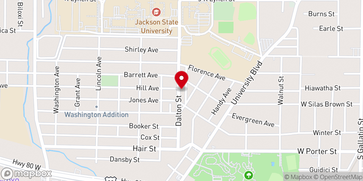 Map showing location of Davis Temple Church Of God In Christ