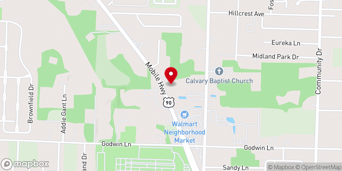 Map showing location of Apostolic Life United Pentecostal church