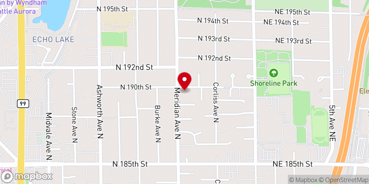 Map showing location of St David Emmanuel Episcopal Church