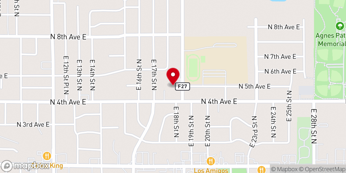 Map showing location of St Luke United Methodist Church