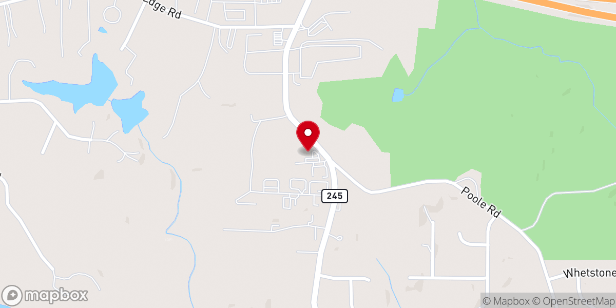 Map showing location of WestHills Church