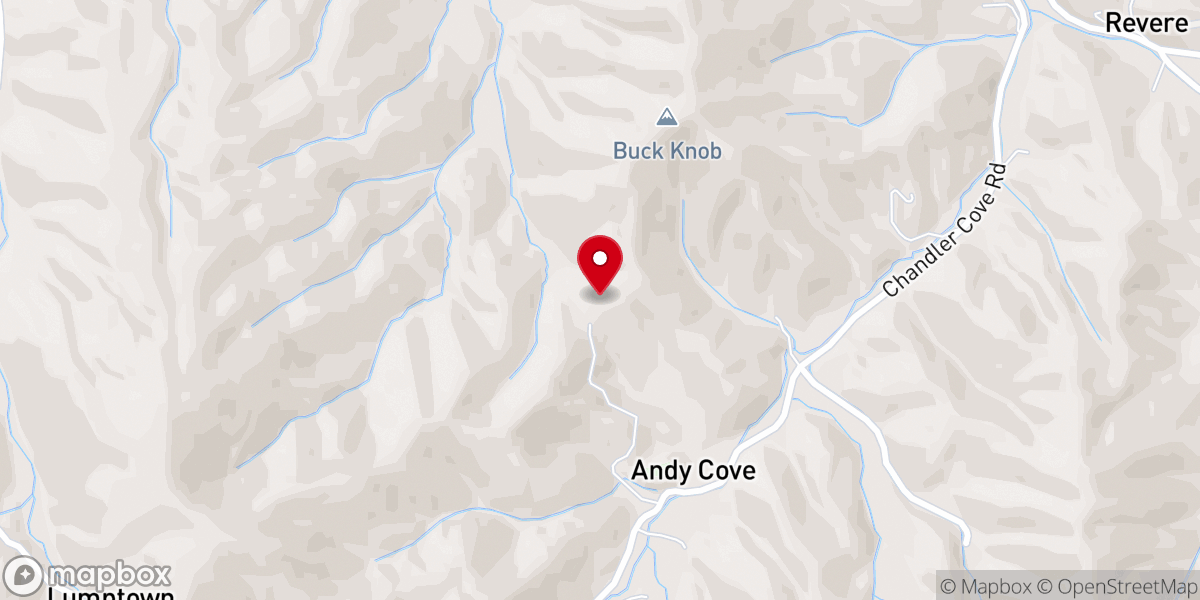 Map showing location of Shady Grove Church