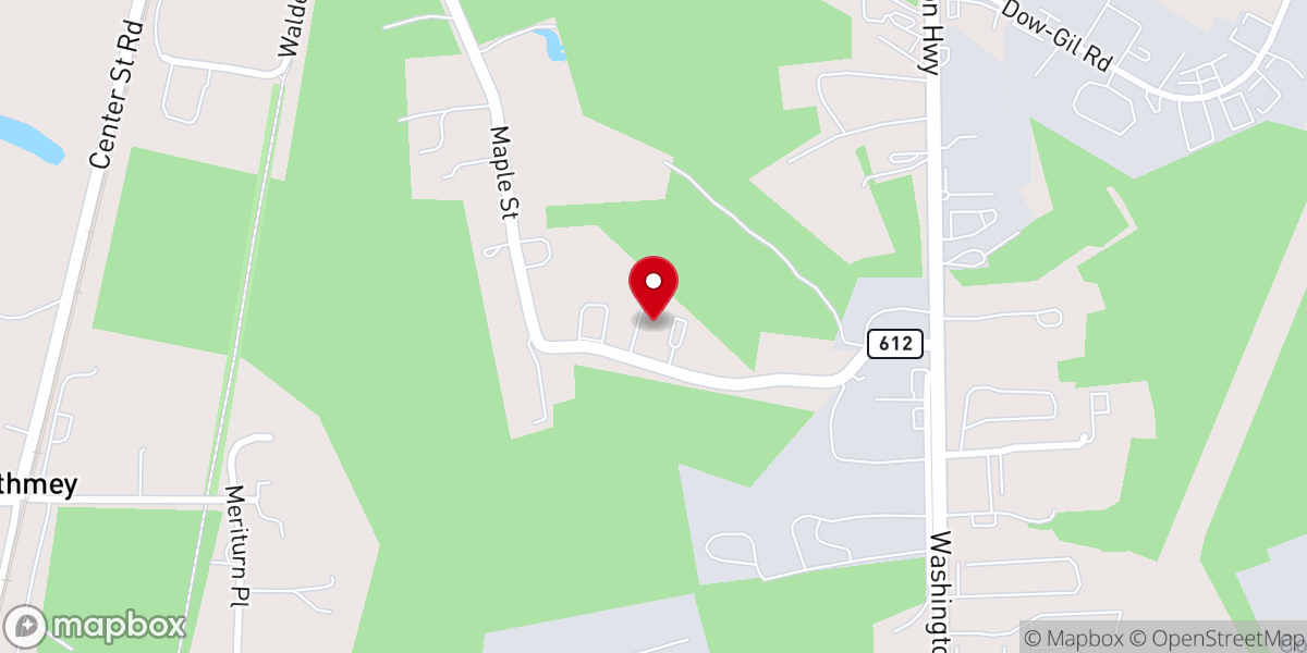 Map showing location of Ashland Christian Center