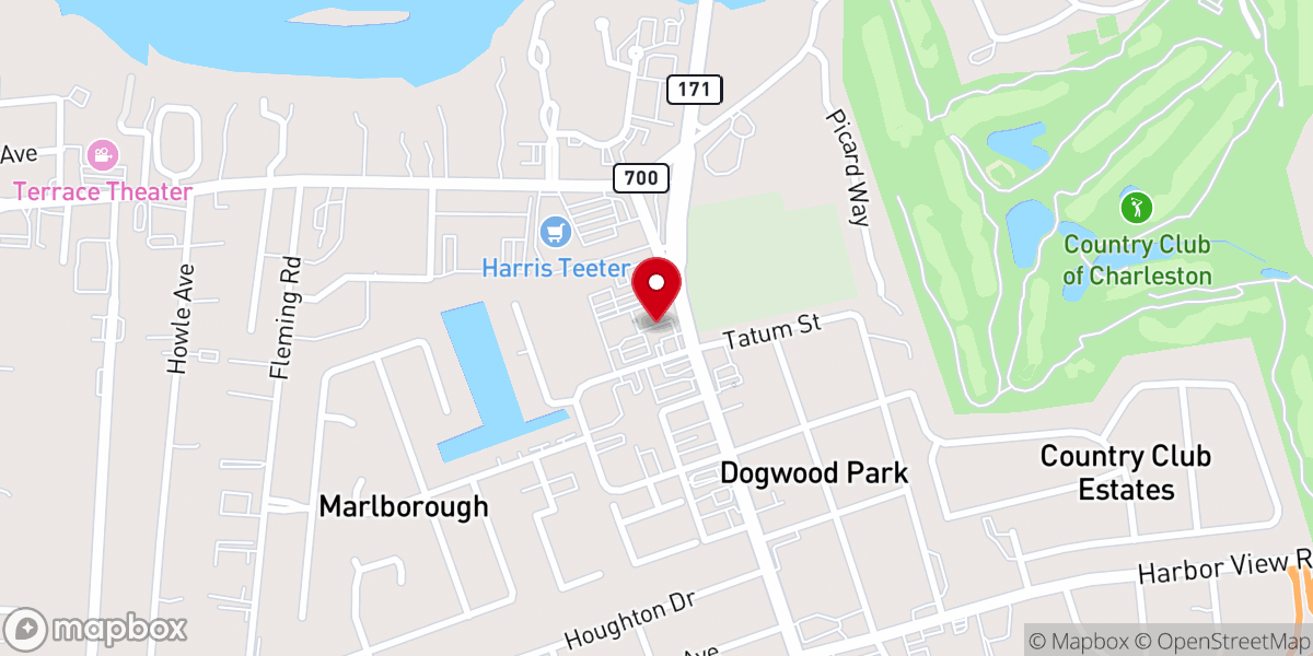 Map showing location of Coastal Harvest Church
