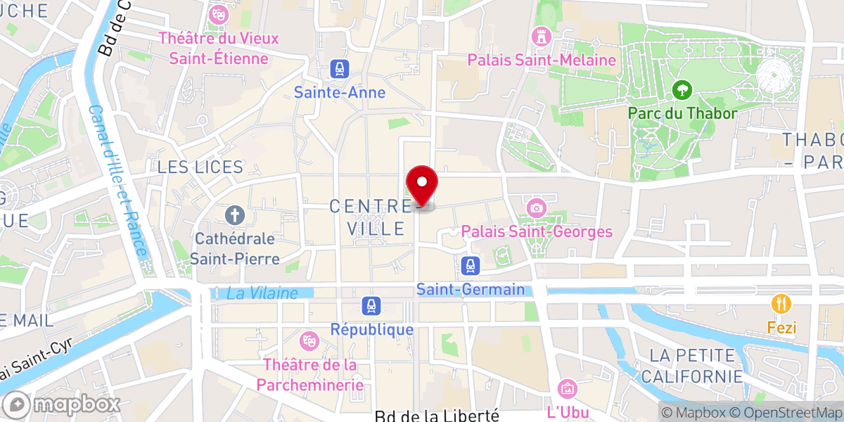 Map showing location of Maison Prieur
