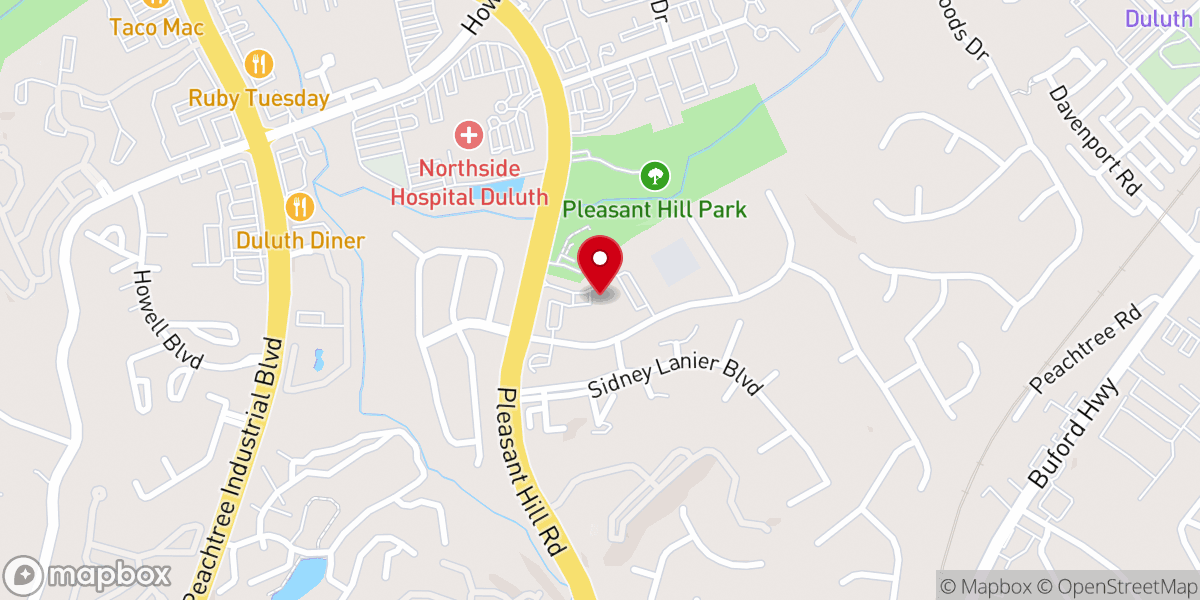 Map showing location of Pleasant Hill Preschool