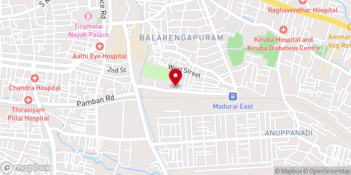 Map showing location of Our Lady of Good Health Church Kamarajapuram