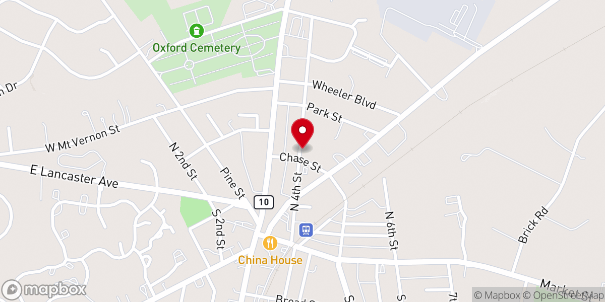 Map showing location of Community of Love Lutheran Church