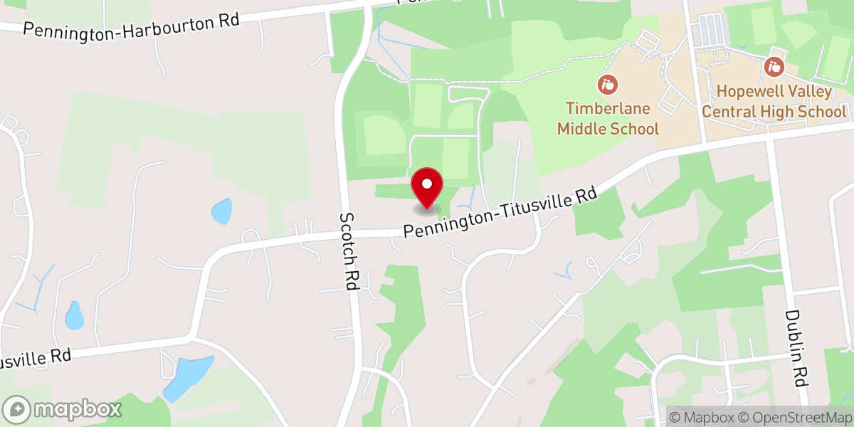 Map showing location of Pennington Methodist Church Burial Ground